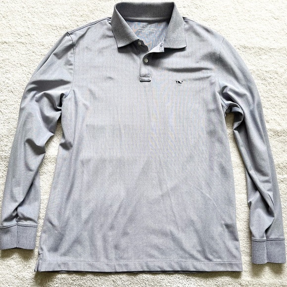 VINEYARD VINES MENS LONG SLEEVE POLO SIZE LARGE PREPPY CLASSIC COUNTRY CLUB - Picture 8 of 8